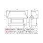 نیک کالا بخاری گازی شومینه ای مدل MC26 (سیمین)