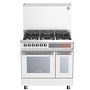 تایسز اجاق گاز مبله 5 شعله دوفر سفید مدل CZ-5612
