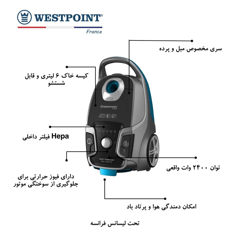 وست پوینت جاروبرقی مدل WVMP-3024